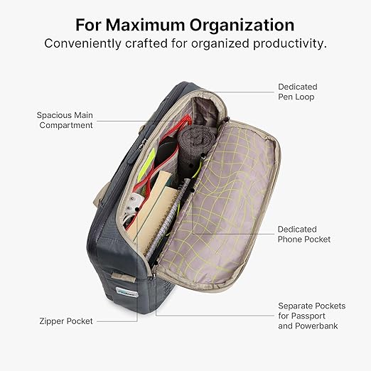 Uppercase 14L Omega 02 Professional Laptop Messenger Bag | upto 15.6''| 3x More Water Resistant