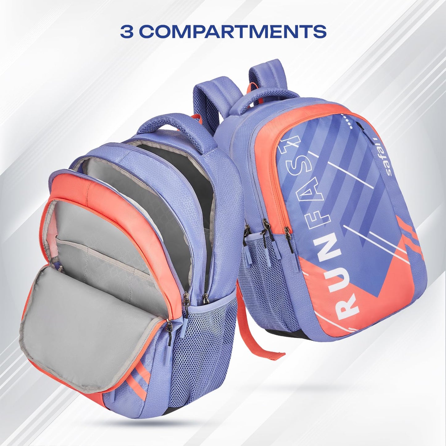 SAFARI Triplex 7 Armor Base, File holder, Rain Cover Backpack-37 L