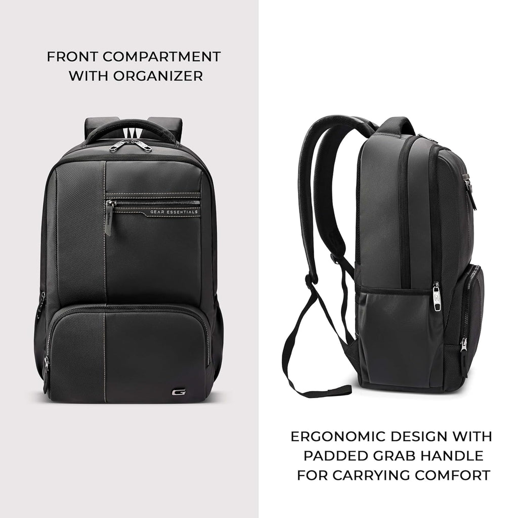 Gear Vintage 4 19"/29L Anti Theft Faux Leather  4 Compartment Laptop Backpack /Casual Backpack College Bag For Men/Women