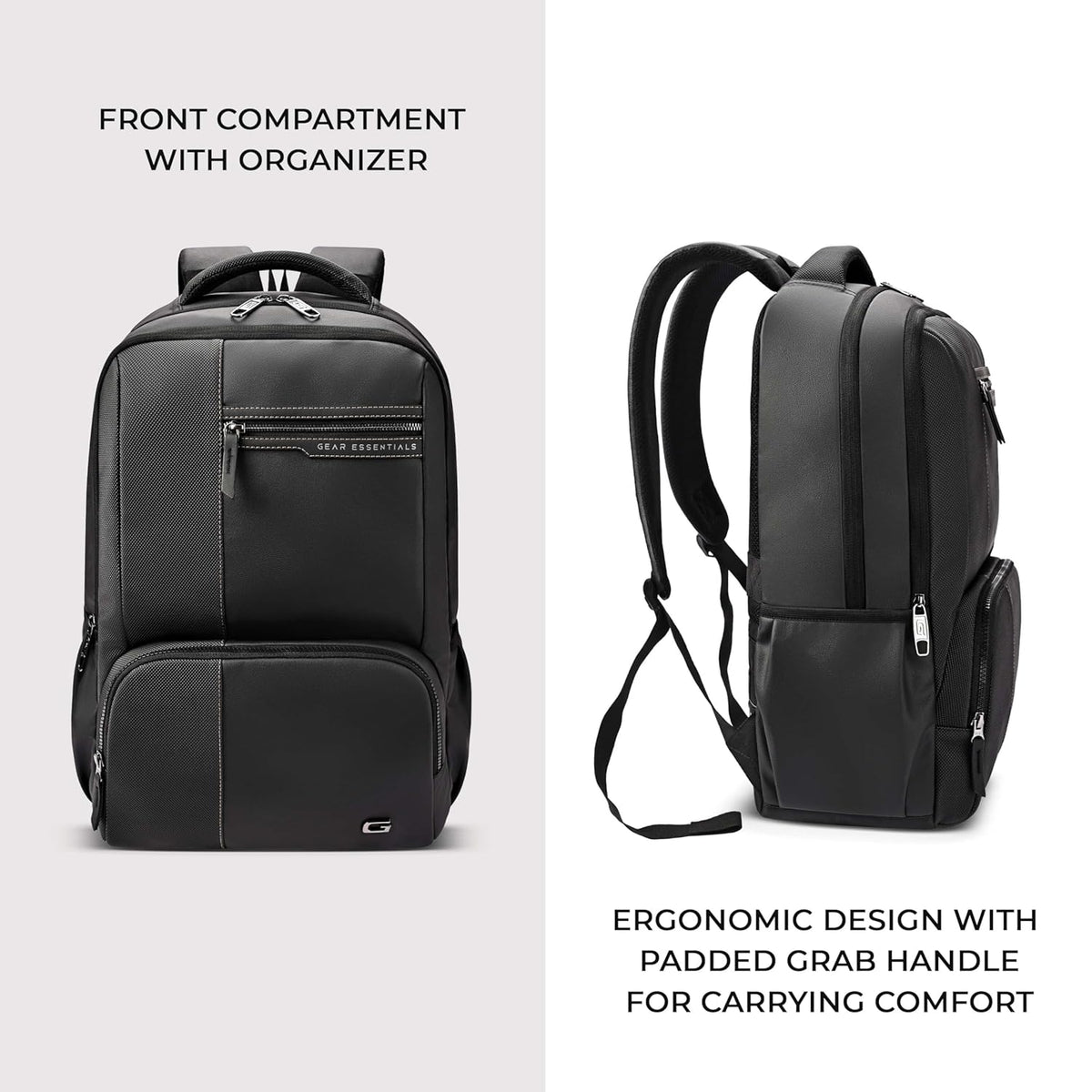 Gear Vintage 4 19"/29L Anti Theft Faux Leather  4 Compartment Laptop Backpack /Casual Backpack College Bag For Men/Women