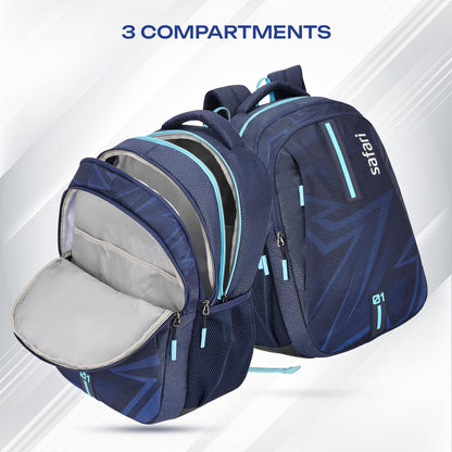 SAFARI Triplex 6 Armor Base, File holder, Rain Cover Backpack -37 L