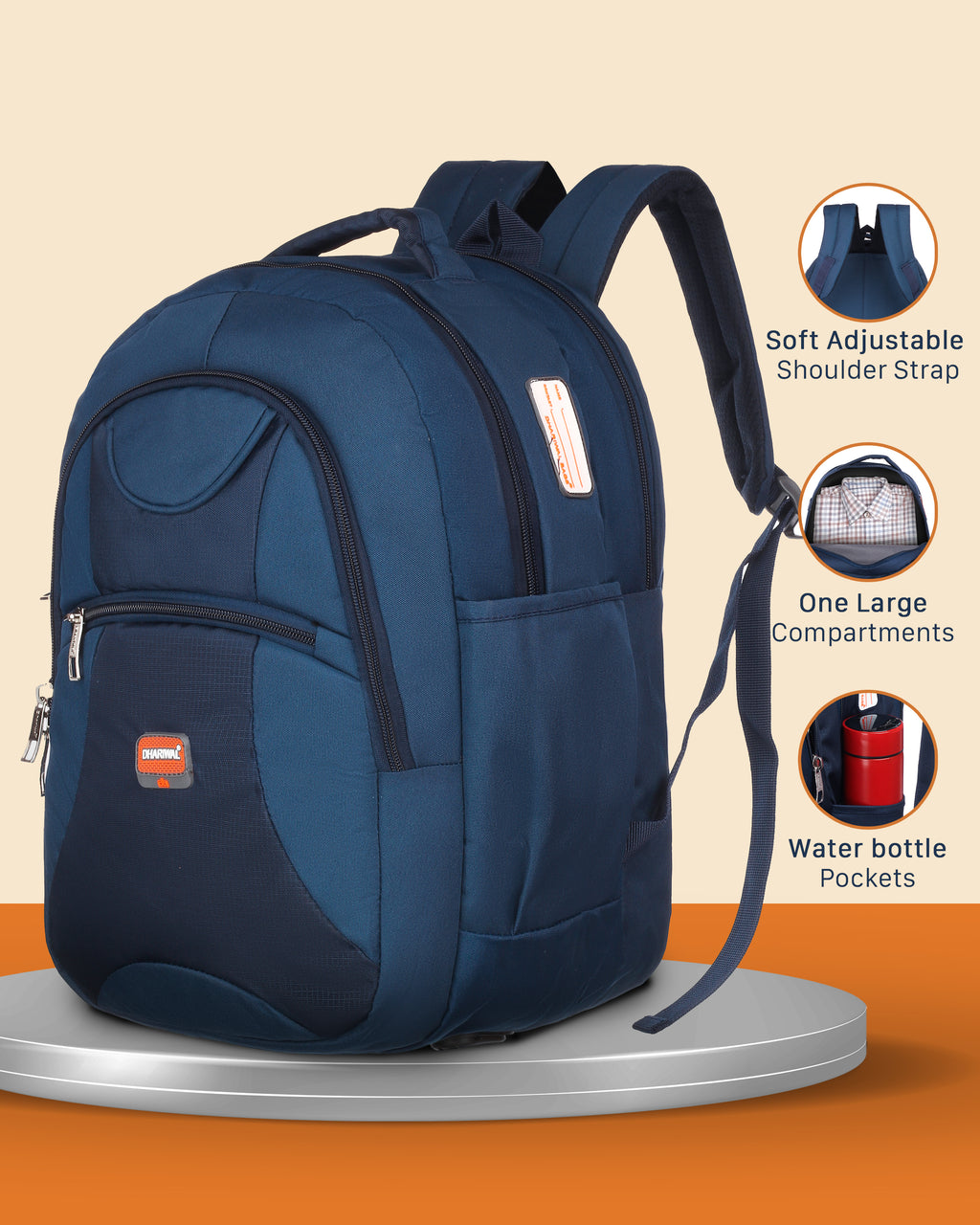 Dhariwal 28L BP-205 Travel/School/College/Office/Running Staff Bag For Men & Women