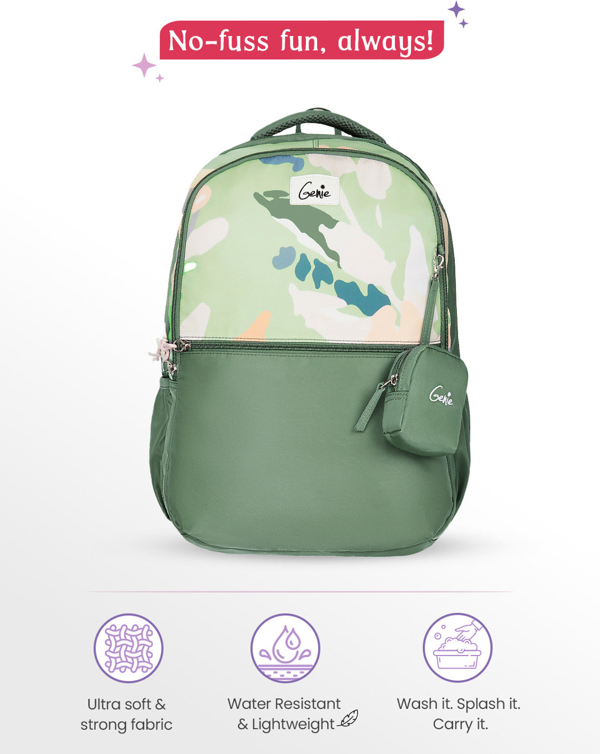 Genie Sketch Laptop Backpack For Girls|19 Inch-40 Litres