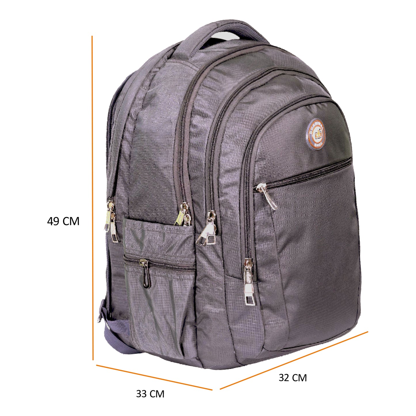 धारीवाल यूनिसेक्स ड्यूल कम्पार्टमेंट लैपटॉप बैकपैक रेन कवर के साथ 51L LB-106