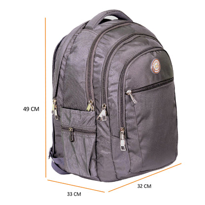 धारीवाल यूनिसेक्स ड्यूल कम्पार्टमेंट लैपटॉप बैकपैक रेन कवर के साथ 51L LB-106