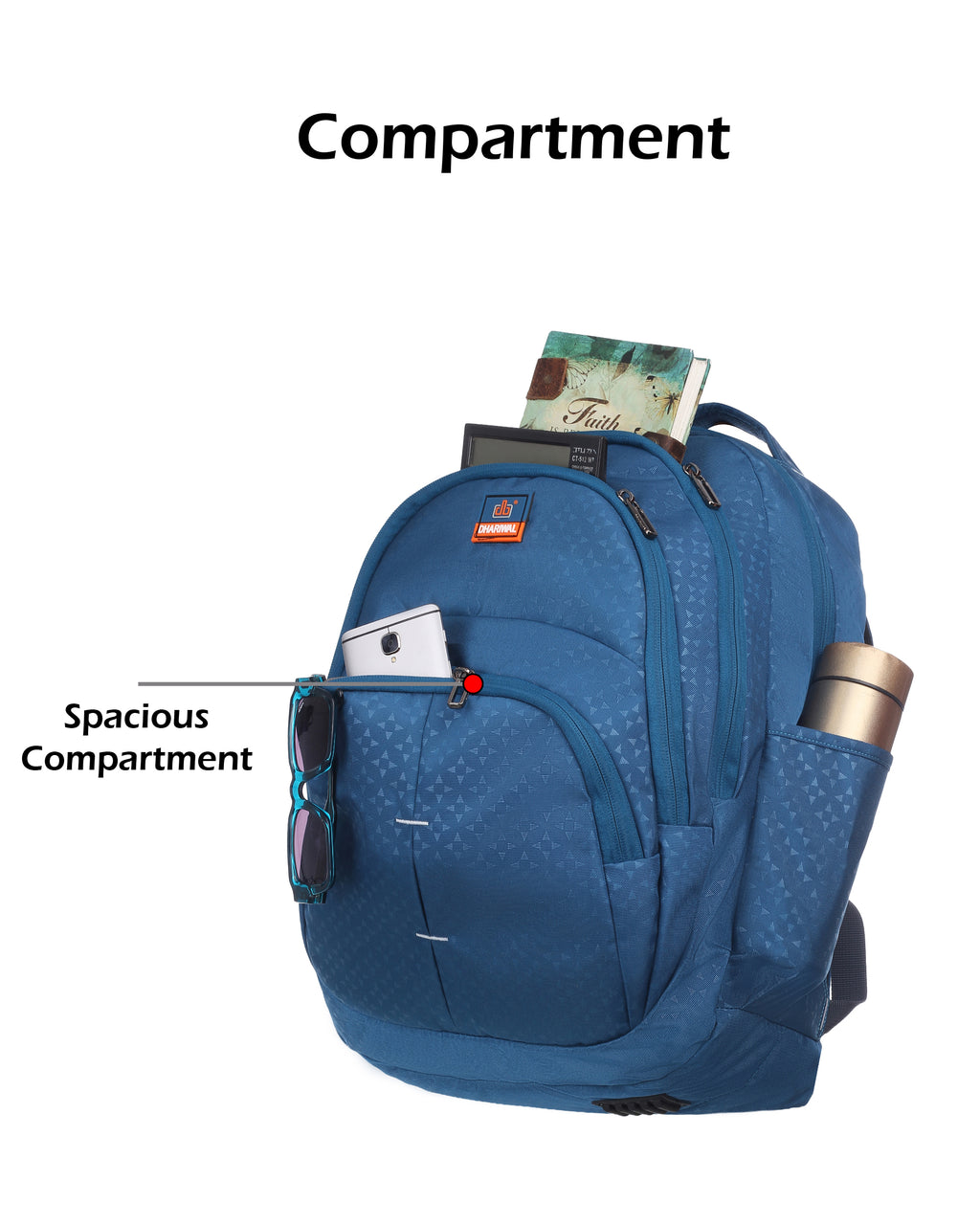 Dhariwal 35L LB-112 Unisex Backpack | Laptop compartment | Strong & Lightweight