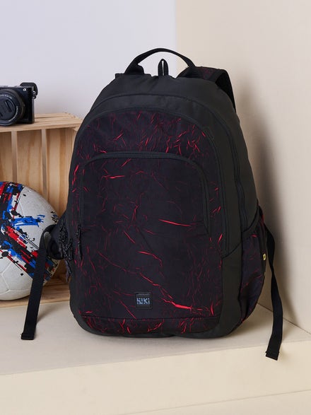 Wiki Stylish Unisex Girl 2 Durable & Lightweight backpack (29.5 Litre, Black)