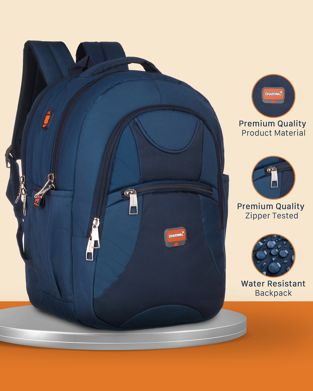 Dhariwal 28L BP-205 Travel/School/College/Office/Running Staff Bag For Men & Women
