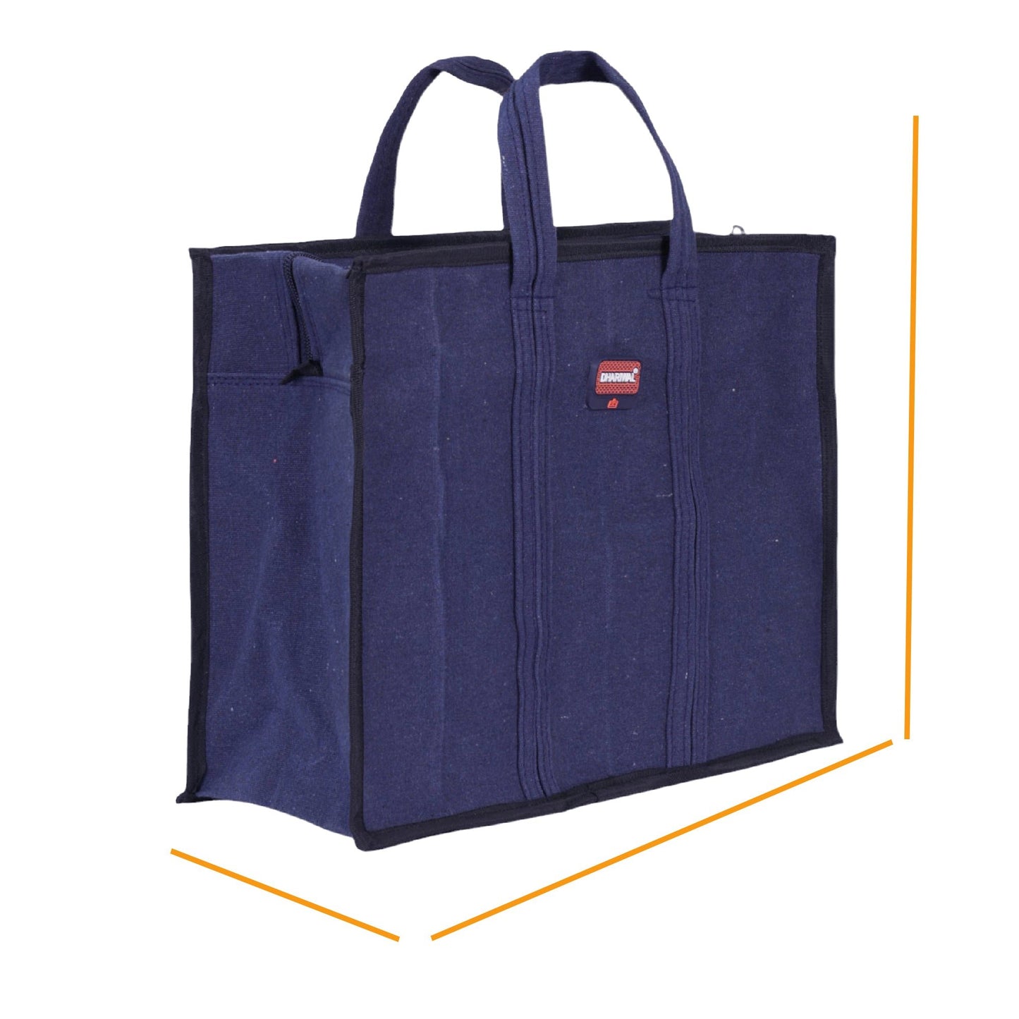 Dhariwal Canvas Tiffin Bag 15in x 12in x 6.5in TB-413 Small