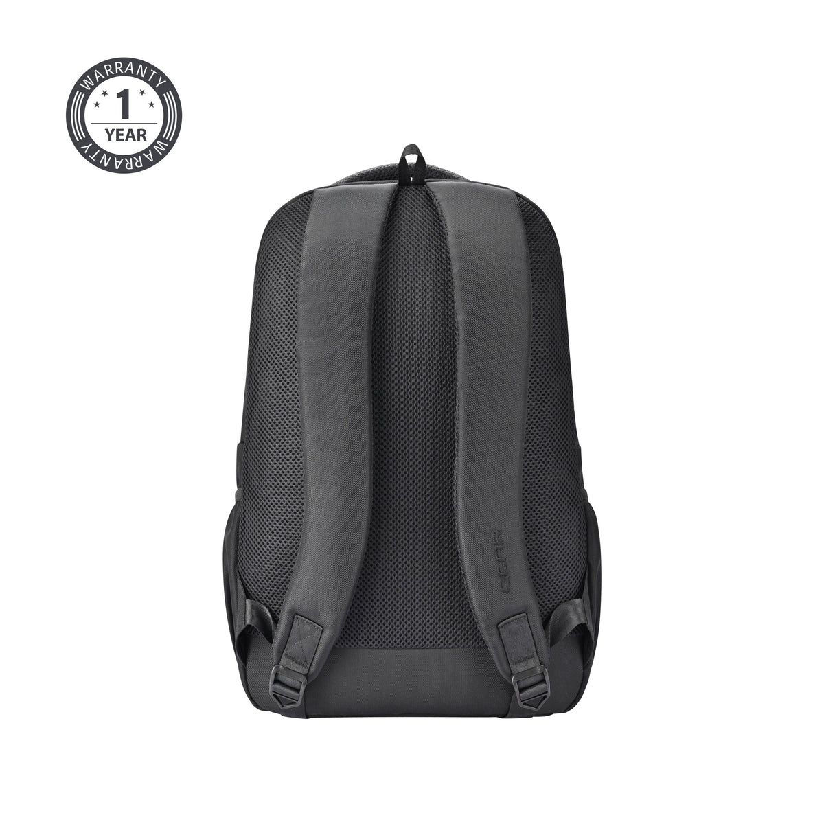 Gear Aspire 3 Faux Leather 17"/25L laptop /Travel /College Bag For Men/Women (Black-Black)