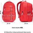 Safari Quadro 4 43L Casual Backpack with Armor Base and Antitheft Pocket