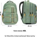 Safari Quadro 4 43L Casual Backpack with Armor Base and Antitheft Pocket