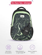 Genie 36 L Aqualit Backpack For Girls |19 Inch - Black