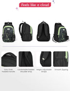 Genie 36 L Aqualit Backpack For Girls |19 Inch - Black