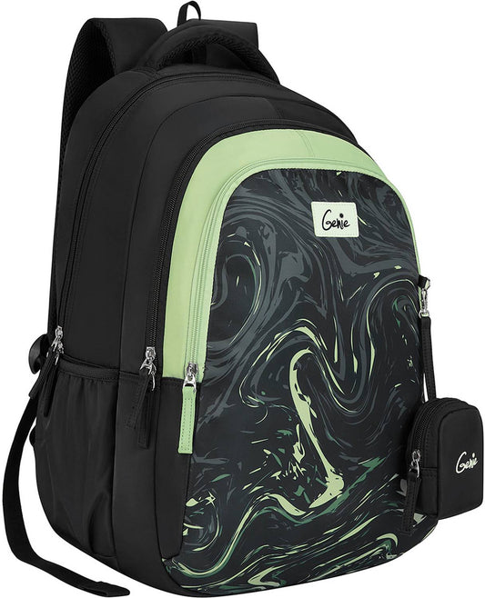 Genie 36 L Aqualit Backpack For Girls |19 Inch - Black