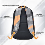 SAFARI Bonus 5 -Freebie pencil pouch, Rain Cover Backpack -37 L (Grey)