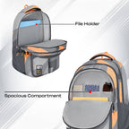 SAFARI Bonus 5 -Freebie pencil pouch, Rain Cover Backpack -37 L (Grey)