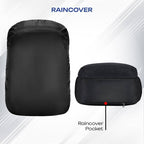 SAFARI Bonus 7  Freebie pencil pouch, Rain Cover Backpack -37 L (Black)