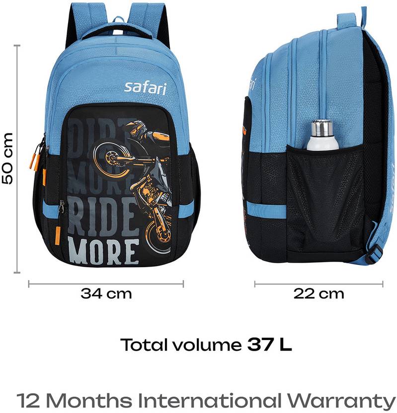 SAFARI Triplex 5 Armor Base,File holder, Rain Cover Backpack-37 L