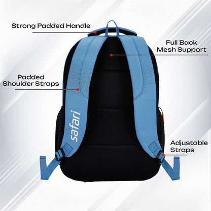 SAFARI Triplex 5 Armor Base,File holder, Rain Cover Backpack-37 L