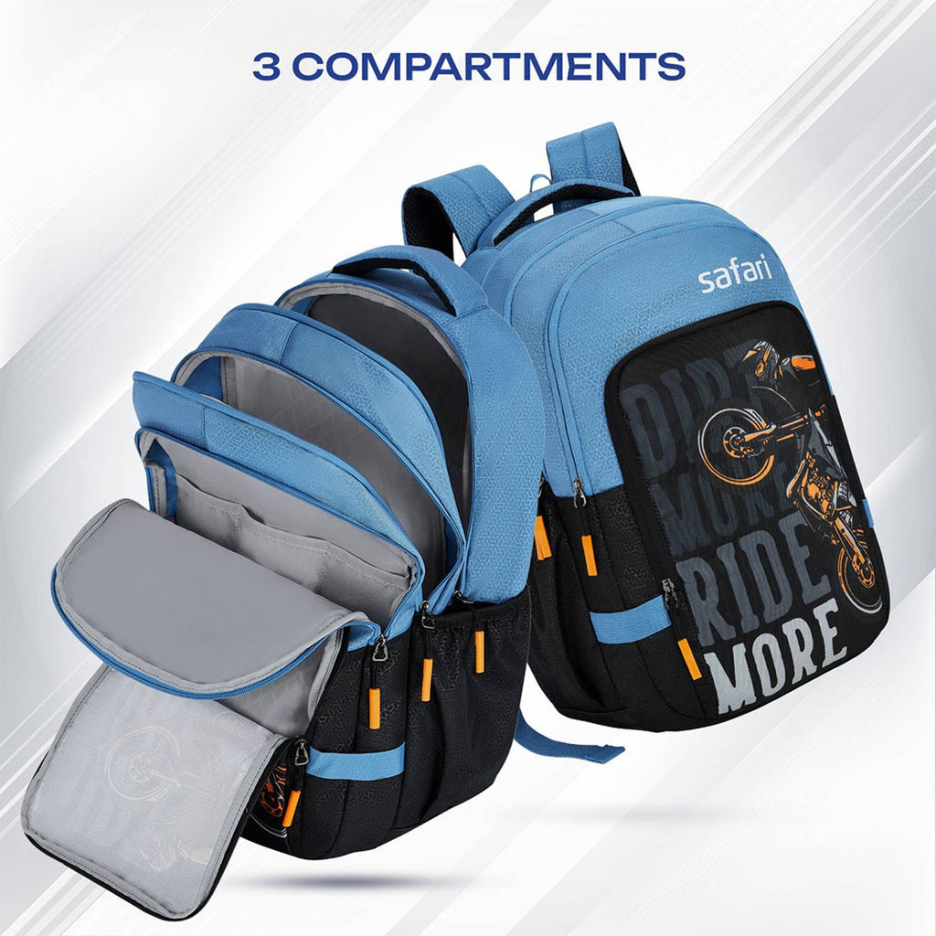 SAFARI Triplex 5 Armor Base,File holder, Rain Cover Backpack-37 L