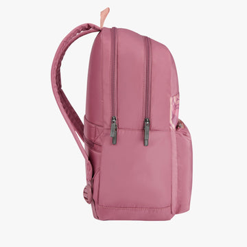 Lola 21L Pink College Backpack With Laptop Sleeve – Dhariwal Bags