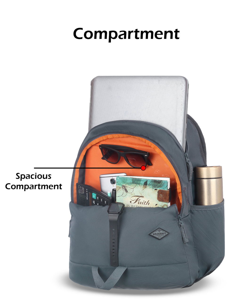 Wildcraft Atlas 35 Nylon backpack Ideal for school, college, office & travel bag for men And women