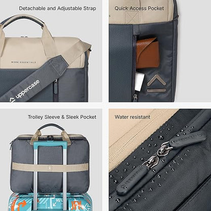 Uppercase 14L Omega 02 Professional Laptop Messenger Bag | upto 15.6''| 3x More Water Resistant