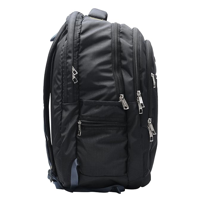 धारीवाल यूनिसेक्स ड्यूल कम्पार्टमेंट लैपटॉप बैकपैक रेन कवर के साथ 51L LB-106