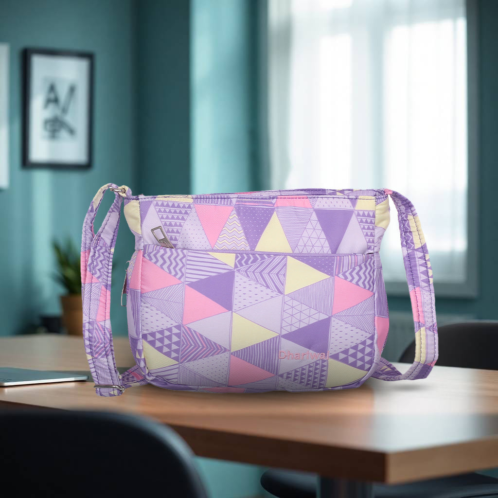 Dhariwal PU Twin Handle Water Resistant Ladies Shopping Bag, Vanity Bag for Carriage, Travel, Casual, Outdoor, Party, Kitty LAD-9914