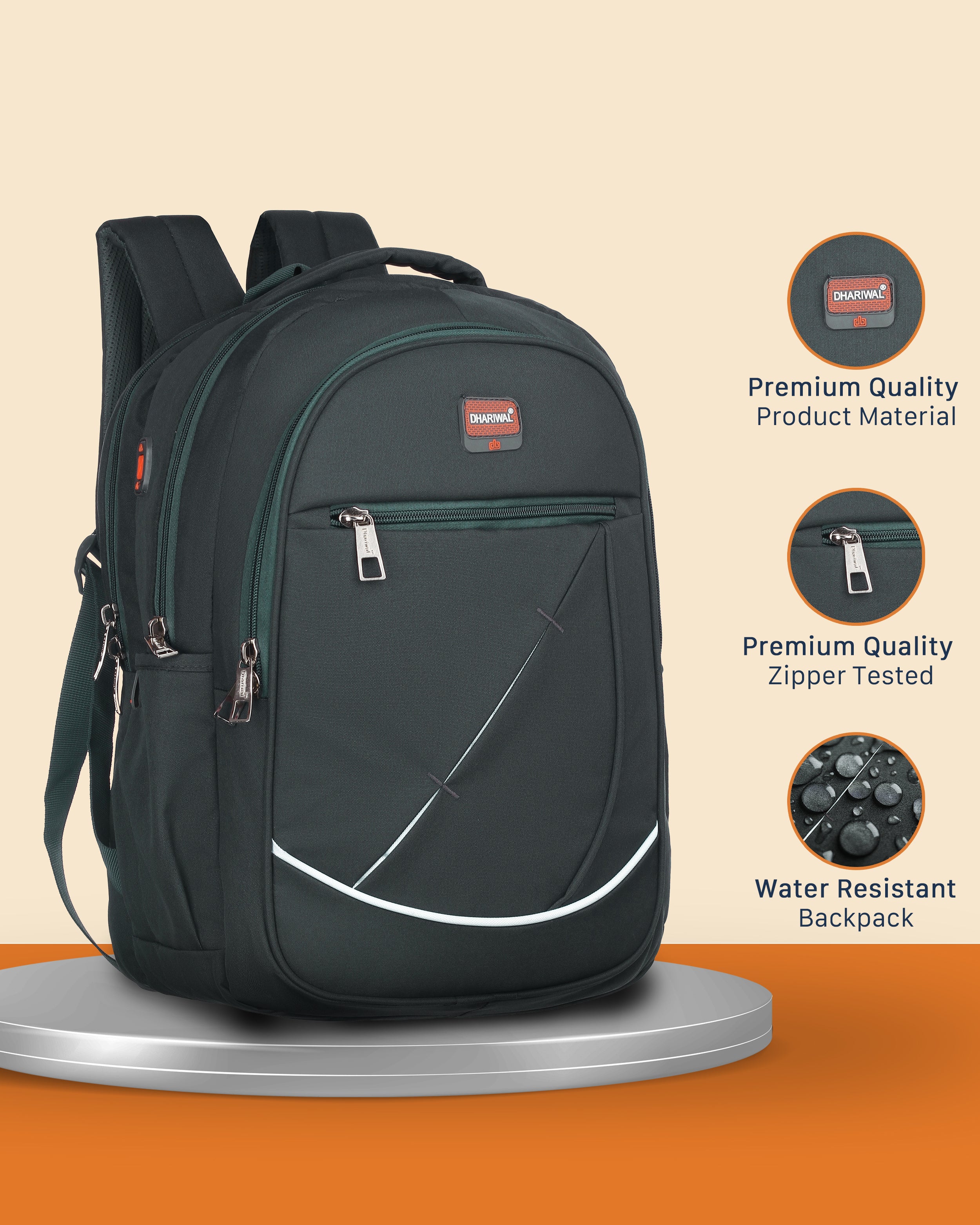 Dhariwal 35 L BP-246  Unisex Backpack  Strong & Lightweight | Water-Resistant