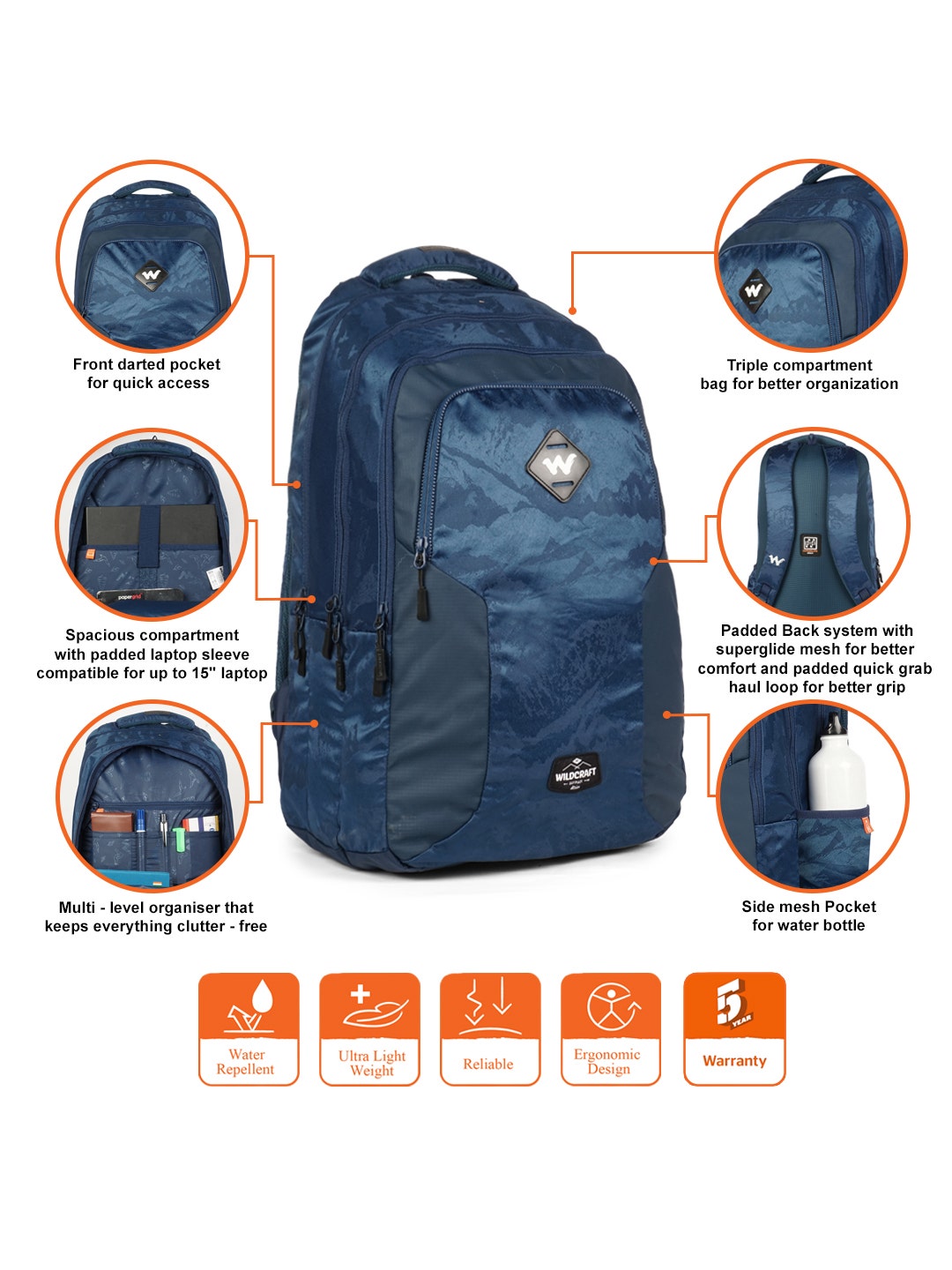 Wildcraft Dapper 3.0  Backpack WC-12169