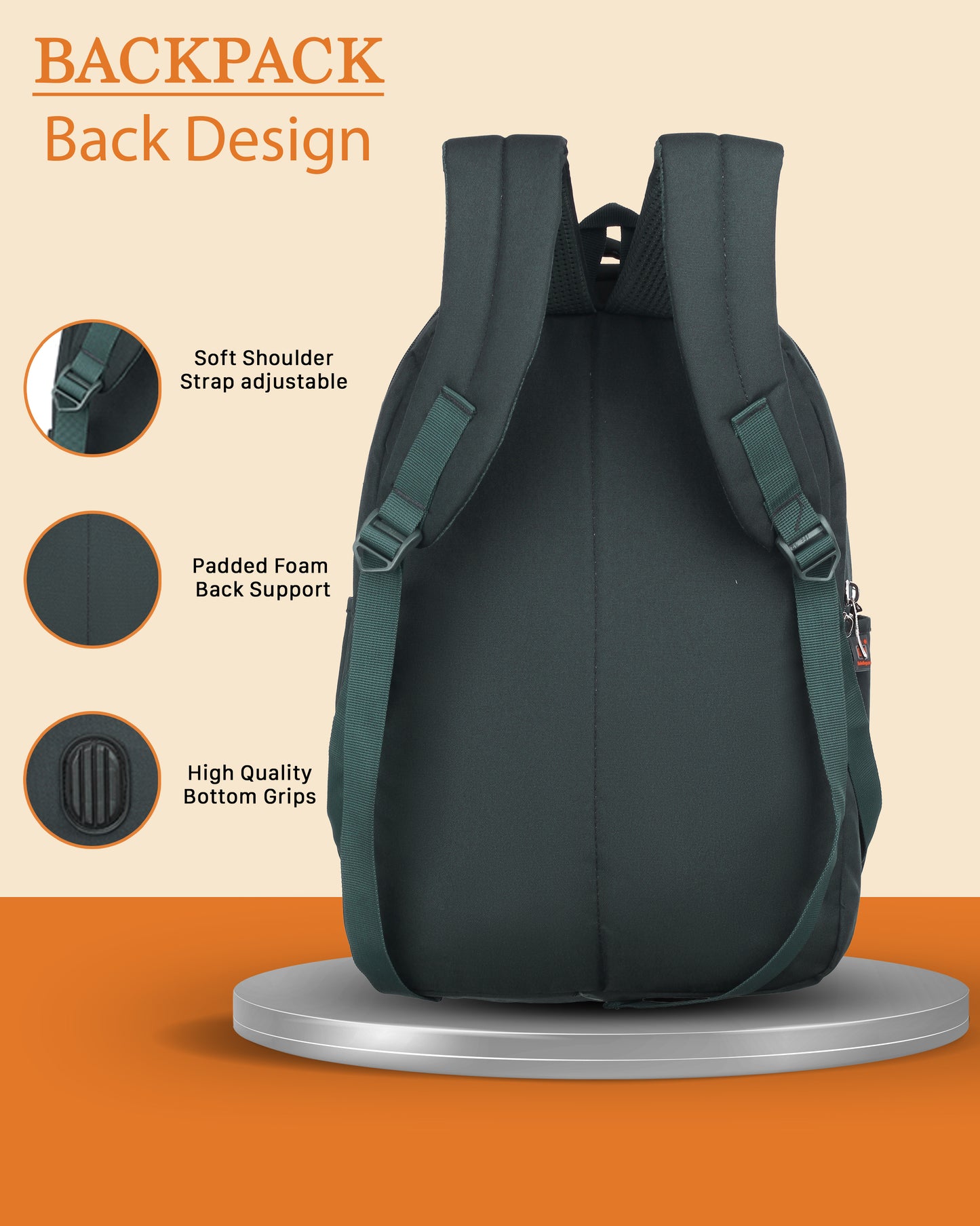 Dhariwal 33L BP-246  Unisex Backpack  Strong & Lightweight | Water-Resistant