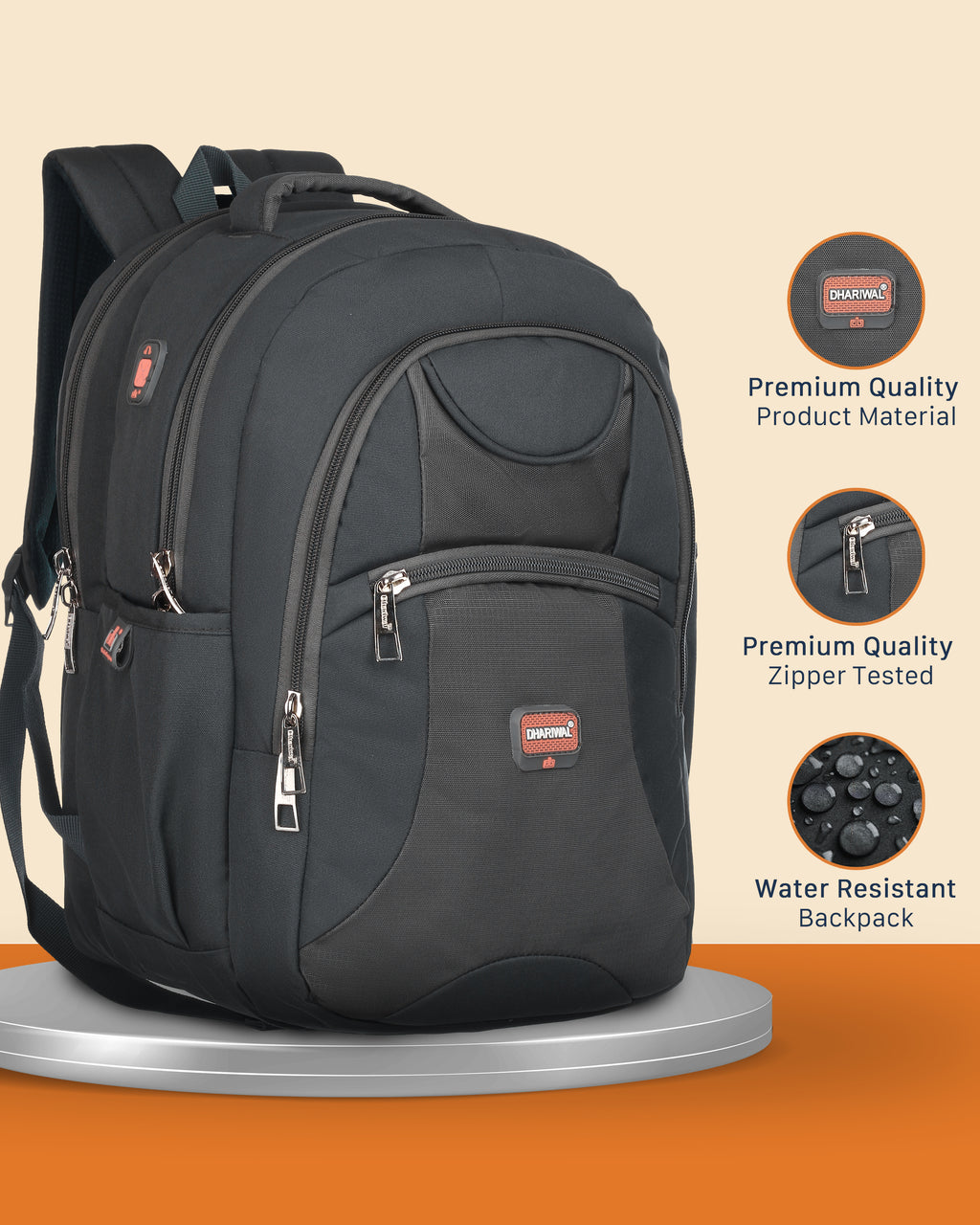 Dhariwal 28L BP-205 Travel/School/College/Office/Running Staff Bag For Men & Women