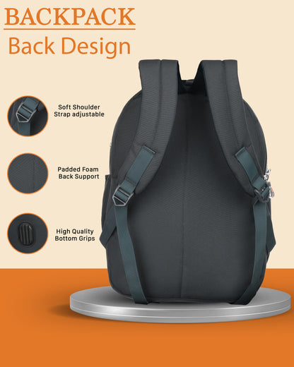 Dhariwal 30L BP-205  Unisex Backpack | Strong & Lightweight | Water-Resistant