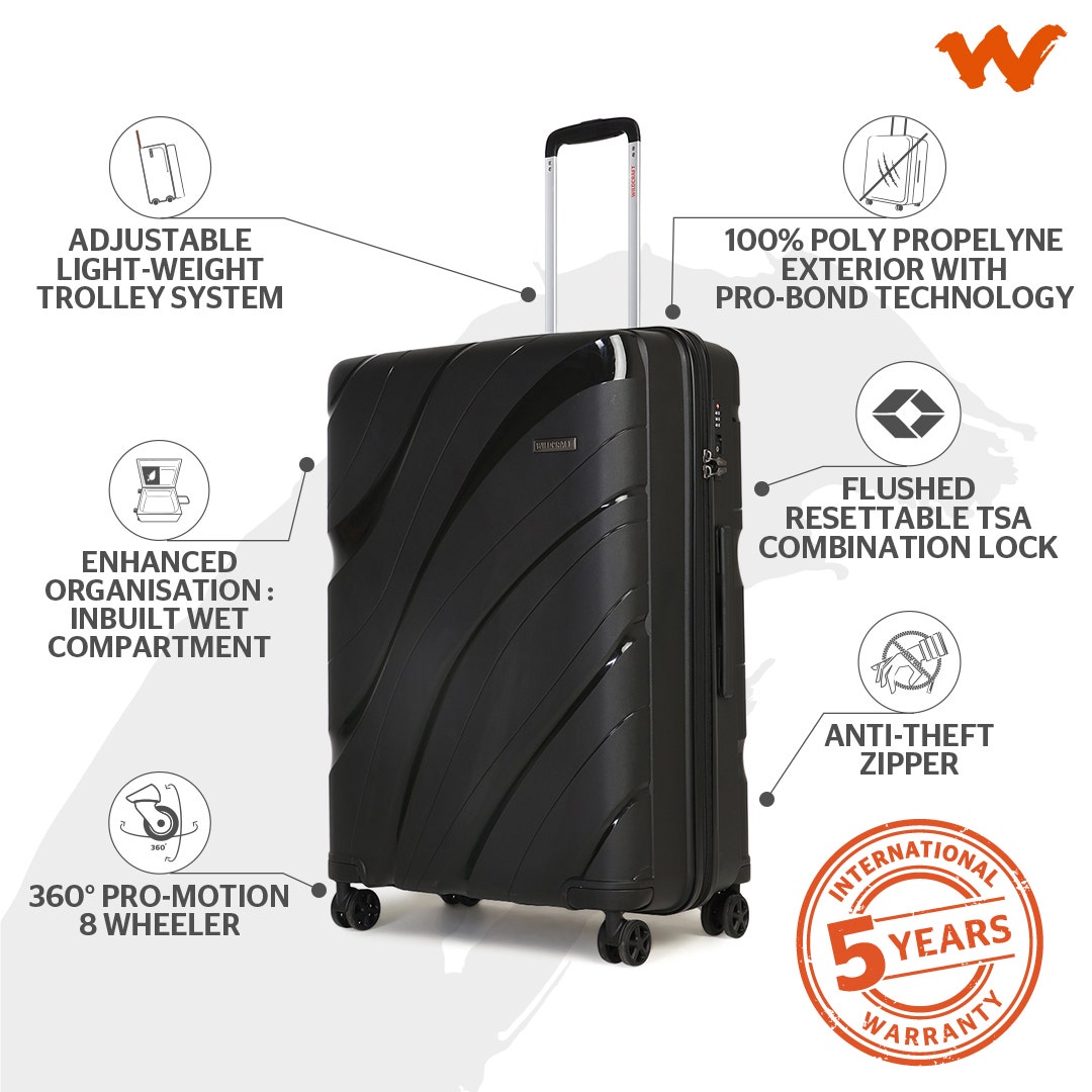 Wildcraft Agena Hard Trolley Suitcase (12430)