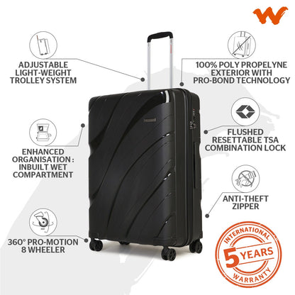 Wildcraft Agena Hard Trolley Suitcase (12430)