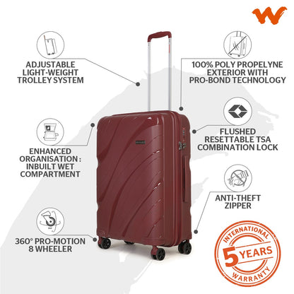 Wildcraft Agena Hard Trolley Suitcase (12430)