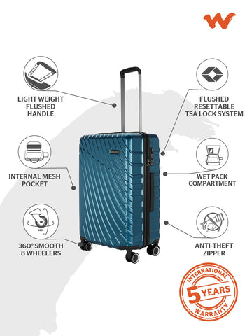 Wildcraft Zephyr Hard Trolley Suitcase (12836) – Dhariwal Bags