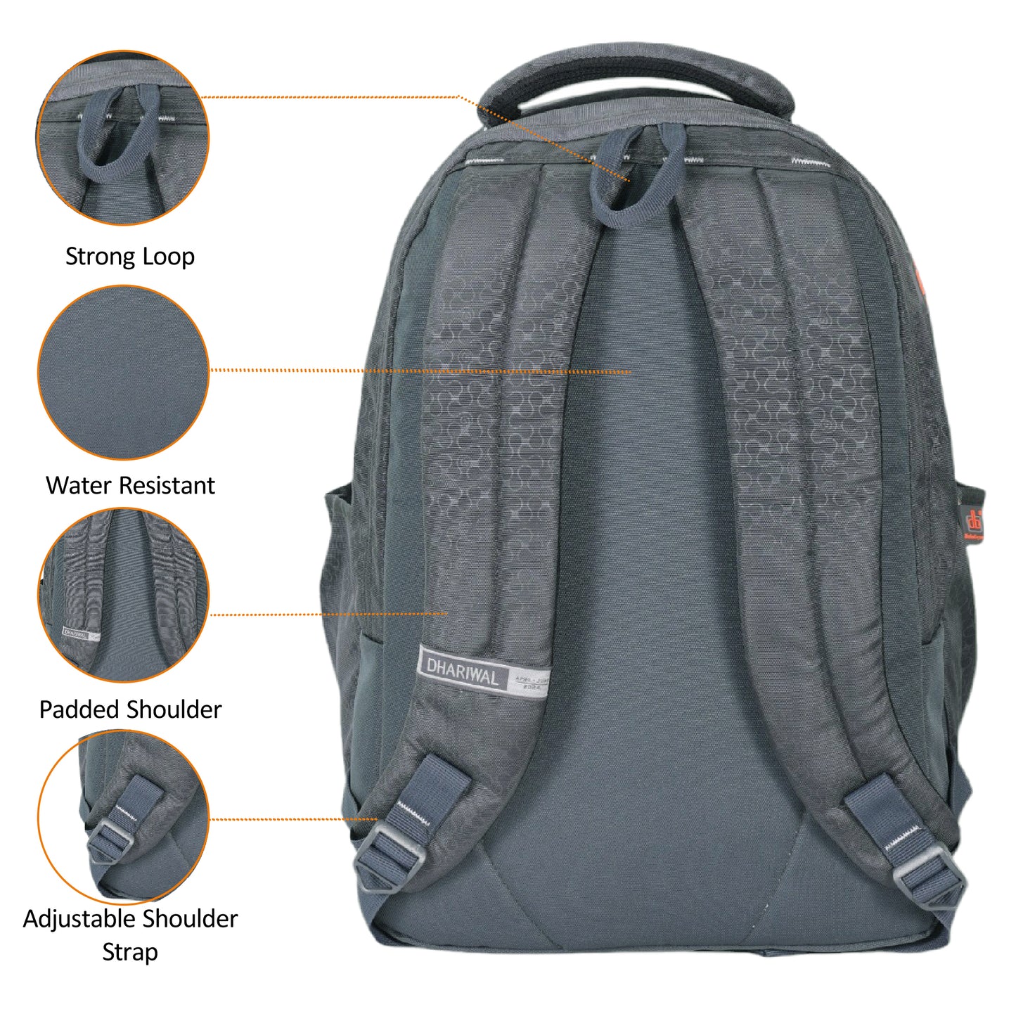 Dhariwal Backpack for Men & Women | Office, Travel, School, College bag| 34L BP-223