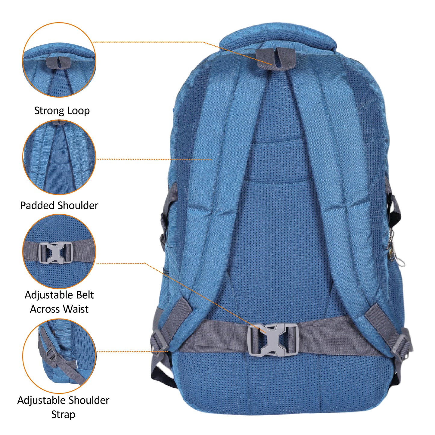 धारीवाल ट्रैवल बैकपैक 45एल बीपी-202 - वीकेंड गेटअवे