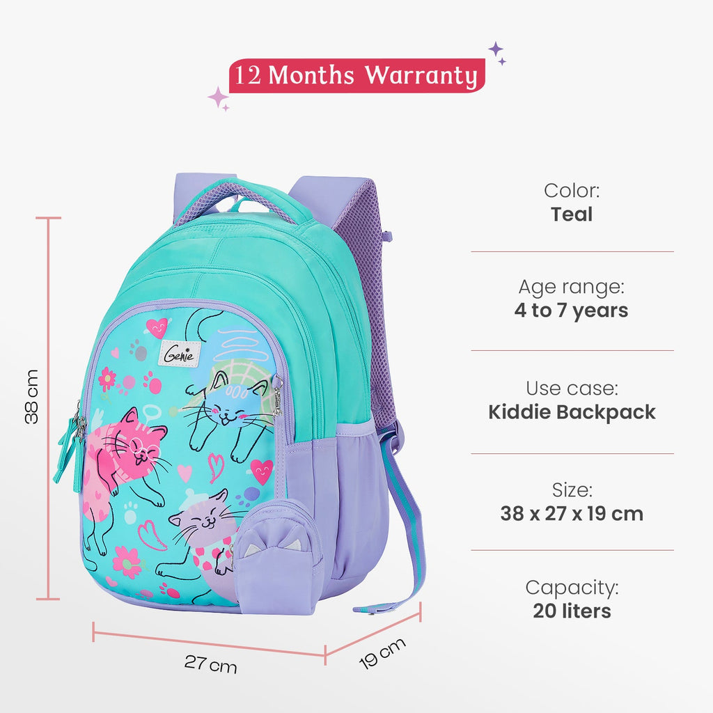 Purrfect Small Backpack for Kids-20L