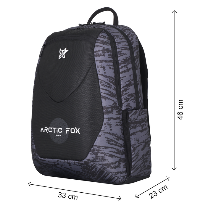 Arctic Fox Samurai Black Laptop Backpack-35 Ltr