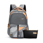 SAFARI Bonus 5 -Freebie pencil pouch, Rain Cover Backpack -37 L (Grey)