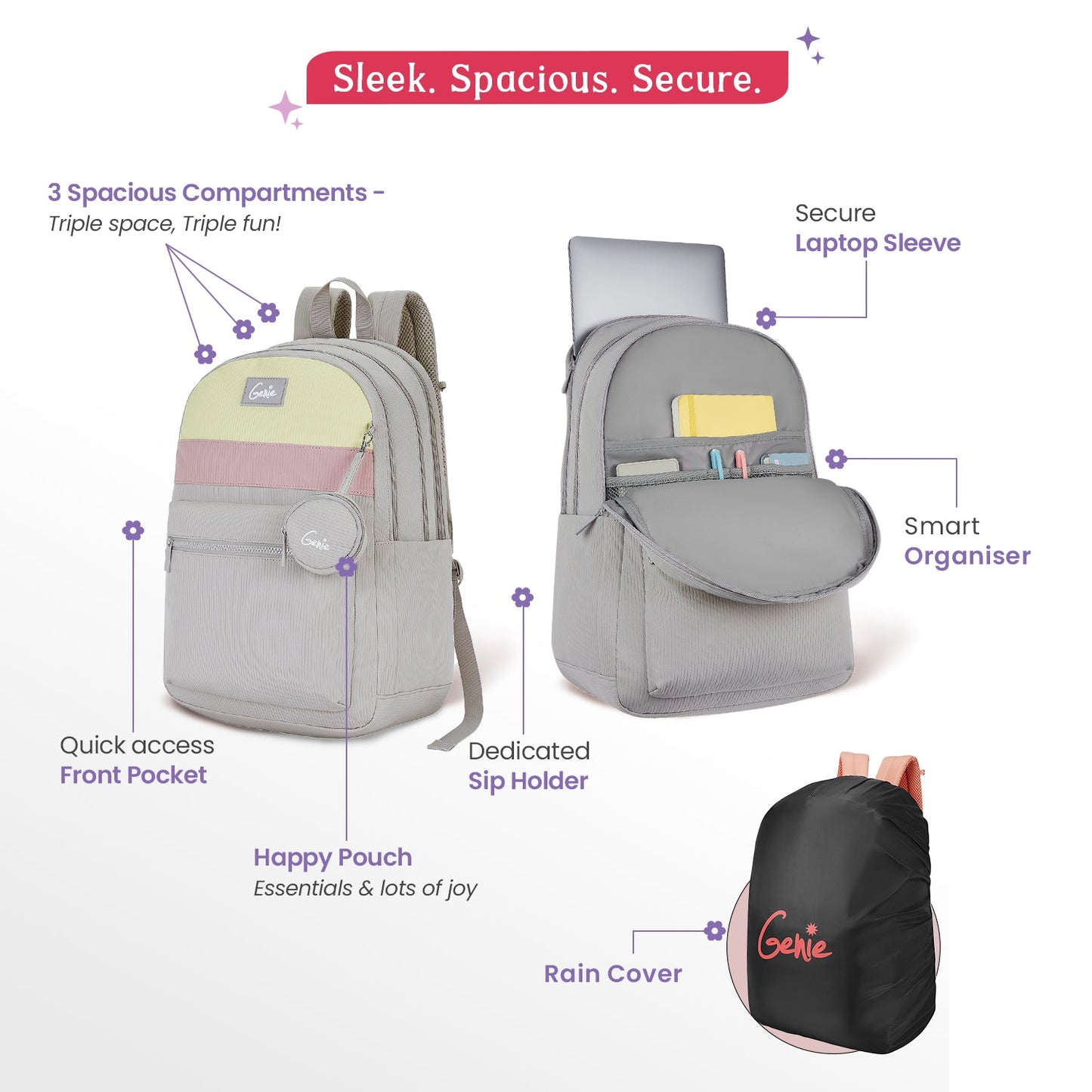 Essence 28L Laptop Backpack With Raincover