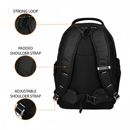 Dhariwal Unisex Laptop Backpack with USB Charging Port & Raincover- BP-108 49L