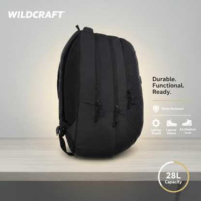Wildcraft Power Laptop Backpack 34L Travel/School/College/Office Bag For Men & Women