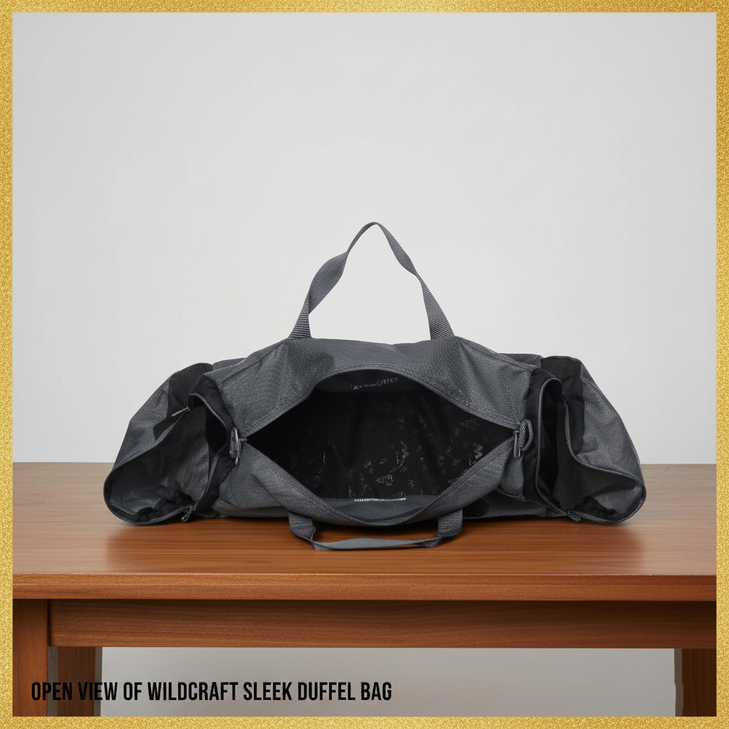 Wildcraft Duffle Bag, 45L Sleek Large Bag For Men&Women
