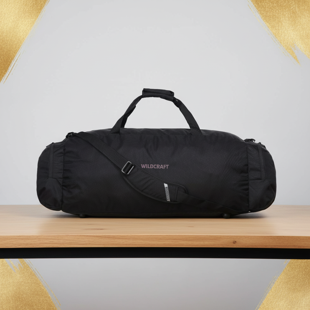 Wildcraft Duffle Bag, 53L Sleek Large Capacity Duffel | Sports, Gym, Trekking & Travel Bag For Men&Women
