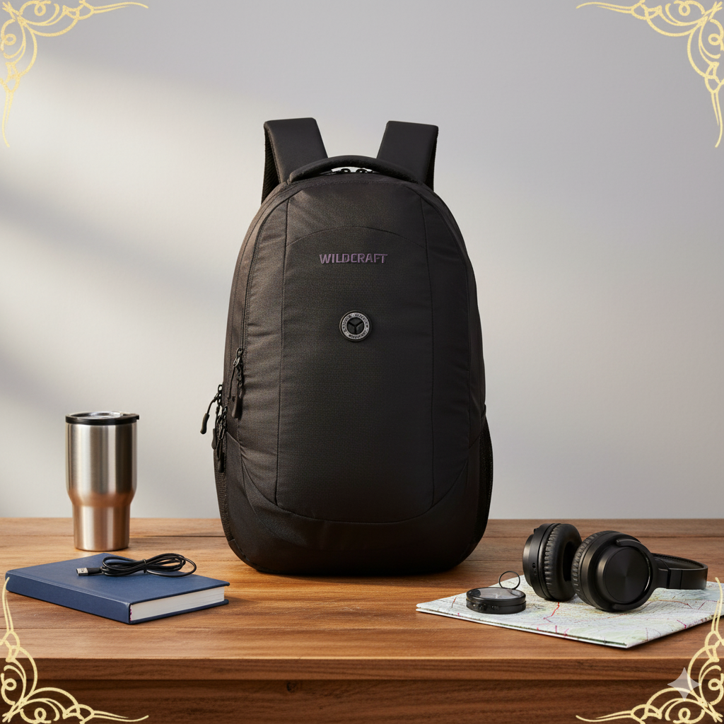 Wildcraft  Laptop Backpack 28L Travel/School/College/Office Bag For Men & Women